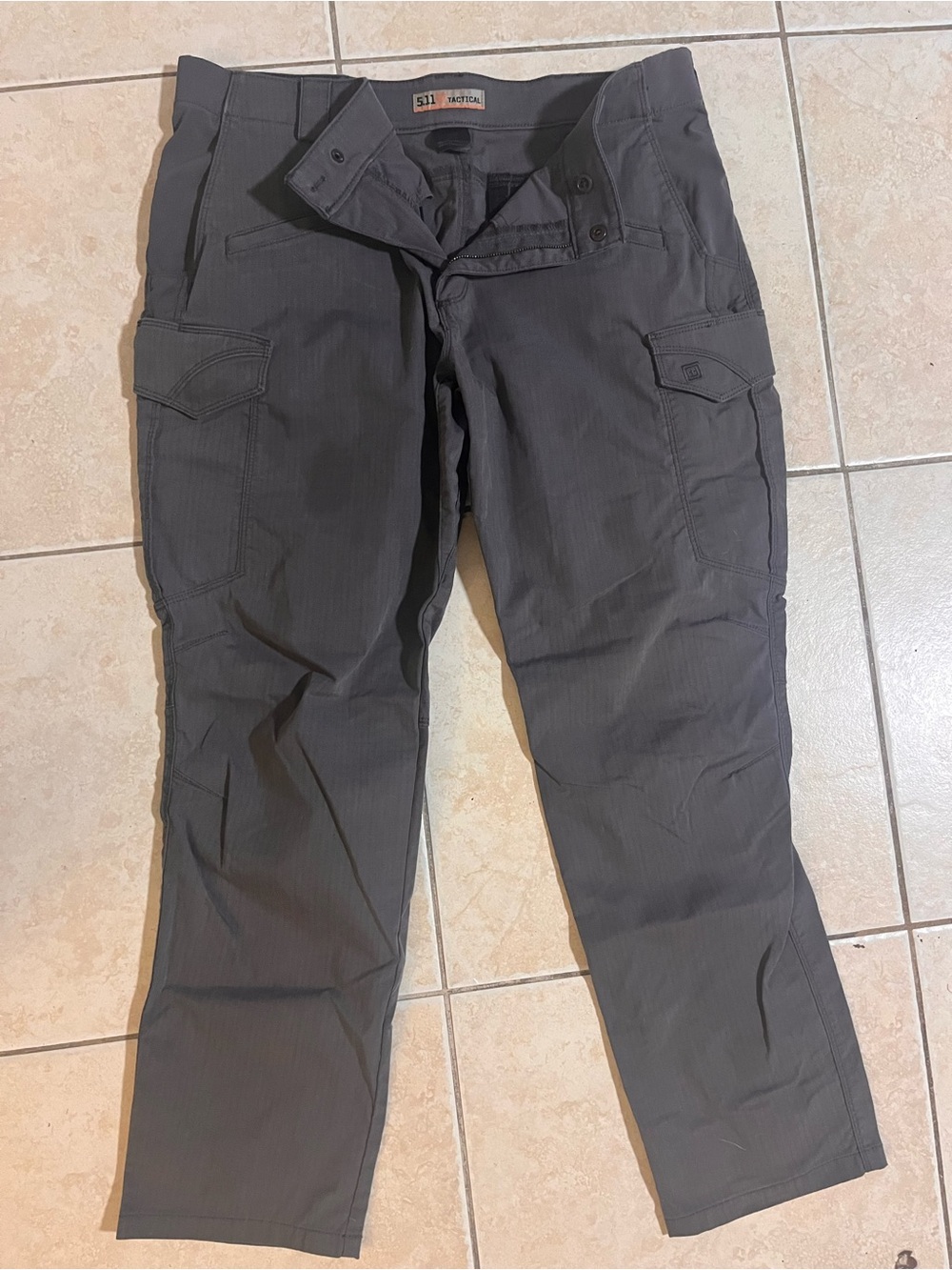 5.11 Tactical Men's Charcoal Gray Cargo Pants